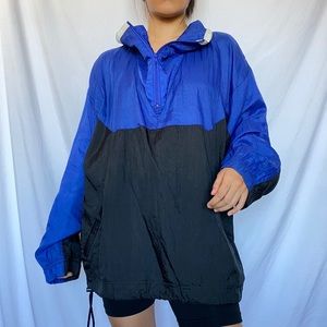 [SOLD] Vintage Blue Colorblocked Windbreaker